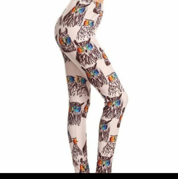 Pants - Owl Print Buttery Soft Leggings NWT One Size